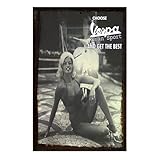  Vespa Grande Plaque métal de collection Pin-up