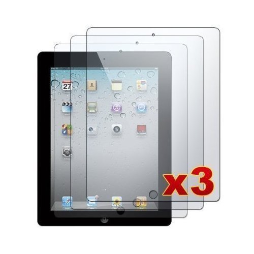 Apple iPad 2 - 3 Premium Clear LCD Screen Protector Cover Guard Shield Films