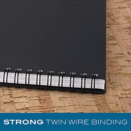 Mead Cambridge Wirebound Business Notebook, Ruled, 4-7/8" X 8", 80 White Sheets Per Pad, Gray (06096) #TOP3