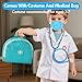 Lehoo Castle Doctor Kit for Toddlers 3-5, Kids Doctors Play Set, Pretend Play with Doctor Costume Toy Stethoscope Medical Kits for Girls Boys 3 4 5