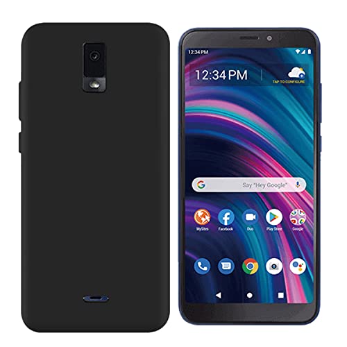 Tznzxm Case For Blu View 3, Blu View 3 Case, Blu View 3 Back Case, Flexible Soft Tpu Scratch Resistant Non-Slip Shock Absorption Back Cover Rubber Slim Phone Case For Blu View 3 B140Dl Black #TOP1