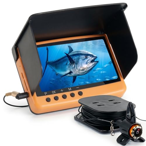 Nmgorkq 5.5" HD 1080P Underwater Fishing Camera &10000mAh Fish Finder