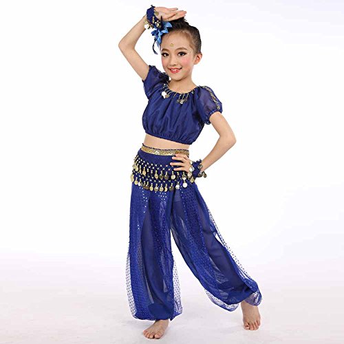 MVNB Fantasia infantil dança feita à mão fantasias de barriga para meninas roupas e conjunto de roup