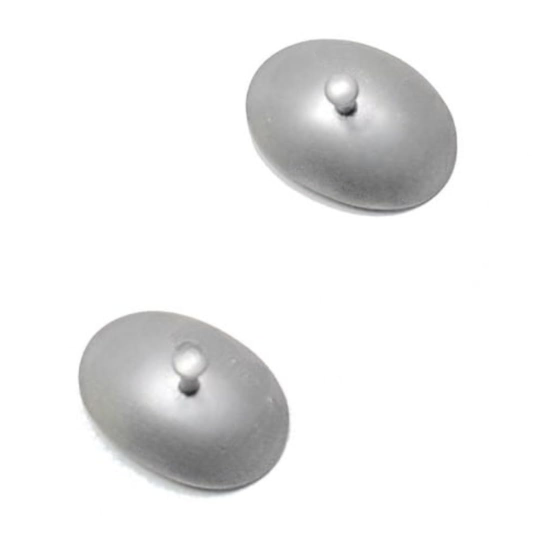 Stainless Steel Laser Eye Shields, 26mm x 17mm, Reusable Corneal Protectors for Beauty Treatments, Hand Powered, 2-Pack