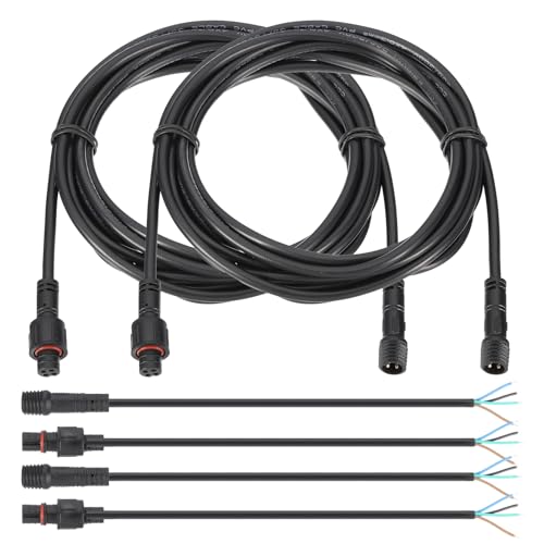 Câble extension 4 broches 3m PATIKIL IP67 étanche 22AWG pour ruban LED bateau et voiture