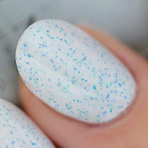 Image of ILNP Shaved Ice - Creamy White Speckled Nail Polish