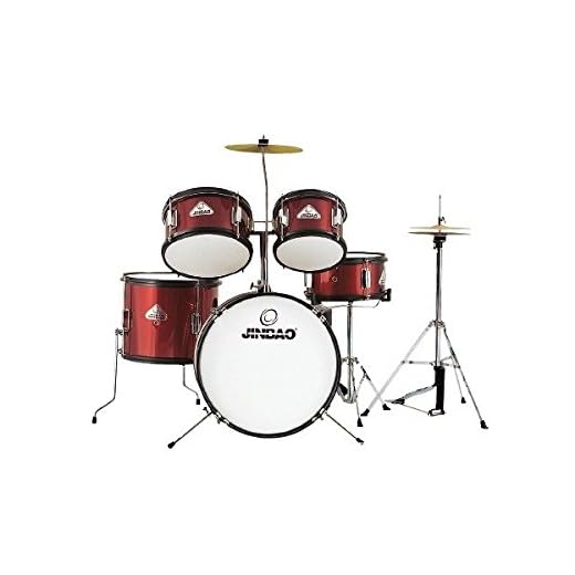 BATERIA INFANTIL JINBAO COMPLETA CON PLATOS Y SILLIN