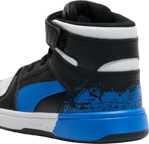 Image of PUMA Kids' Rebound Layup Mid Hook and Loop Sneakers