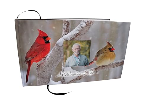 Image of Cardinals Celebration of Life Funeral Guest Book for Memorial Service