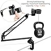 QWORK® Low Profile Microphone Boom Arm Stand for Gaming, Podcasting, Streaming, and Recording, Full Metal Body, 360° Horizontal Rotation #3
