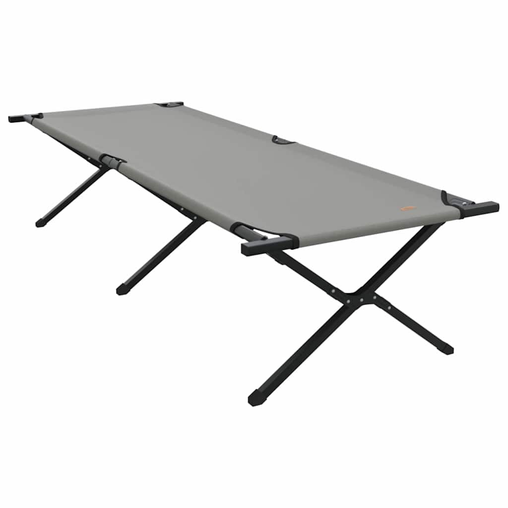 INLIFE Klapp Schlafbett fürs Camping 2 pcs Grau Ox Stoff,Sportartikel,Outdoor-Aktivitäten,Camping & Wandern,Camping-Möbel,Feldbetten,Grau,17.4 KG,42003195