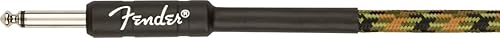Miniatura 42 de Fender Cable de instrumento original de 18.6 pies, recto, negro, 1 paquete