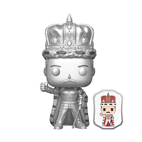 Funko Queen King Freddie Mercury Platinum Exclusive Pop! con Pin 184