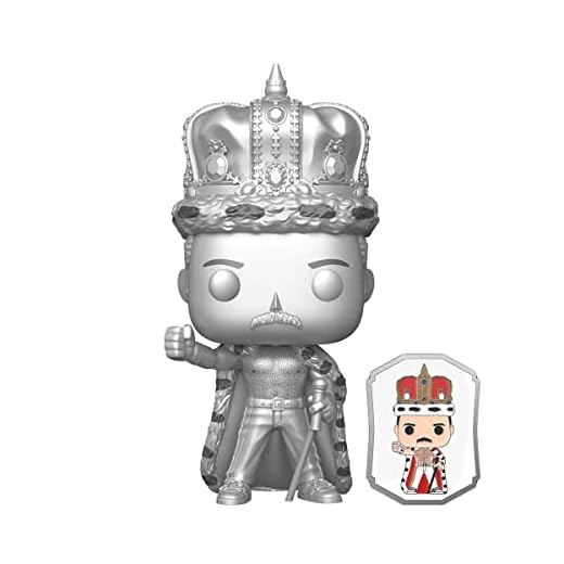 Funko Queen King Freddie Mercury Platinum Exclusive Pop! con Pin 184