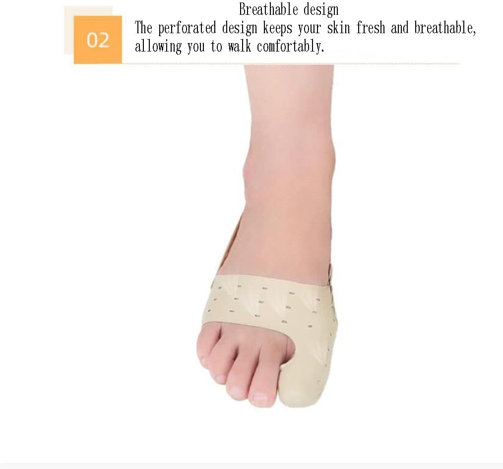 DEAVER Bunion Corrector,Breathable Day & Night Big Toe Device, Leather Correction,Unisex Straightener Foot Care Tool,Separator Hallux Valgus Supplies
