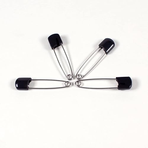 Miniatura 4 de OsoCozy Pines de pañales de tela, 100 paquetes, 100 pasadores de seguridad de acero inoxidable con cabezales de plástico de bloqueo. Duraderos,