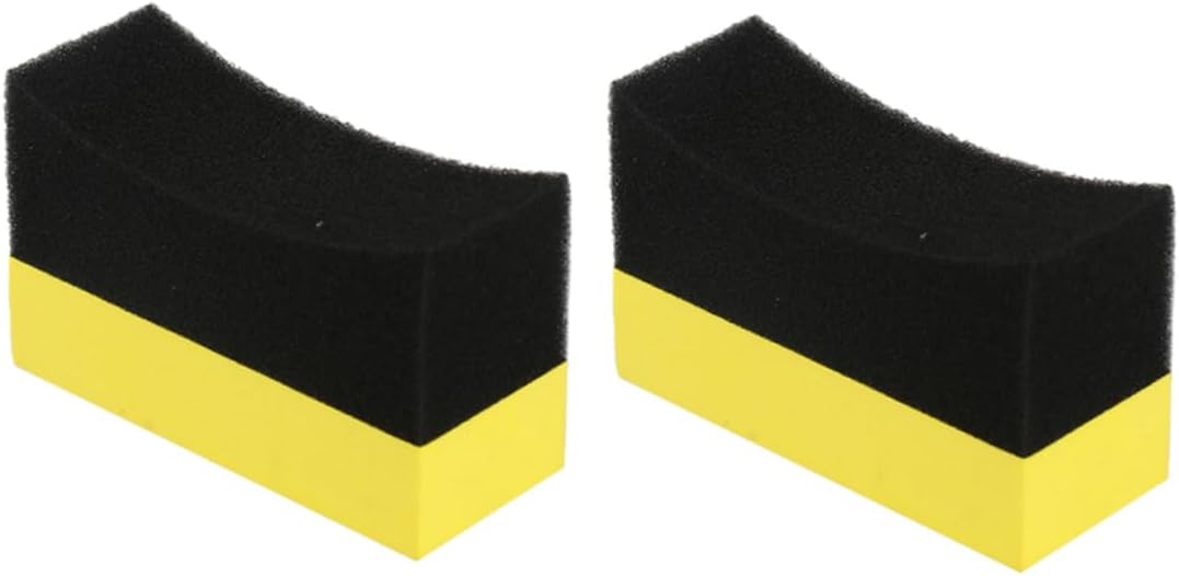 Gatuida 2pcs Car Cleaning Sponge Multifunctional Auto Detailing Tool for Tire Shine Interior Cleaning Lint Soft Material Efficient Car Wash Waxing