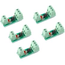 5Pcs 12V Optocoupler Isolation Board Optoelectronic Isolator EL817 PC817 Card Rail Bracket Input 3-5 V Optocoupler Isolation Module 1 Channel Opto PNP NPN Signal Converter