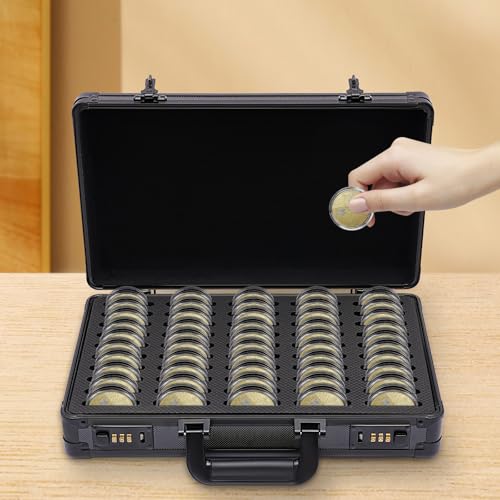 Caja para Monedas con 50 Compartimentos y Cerradura Codificada miniatura 3