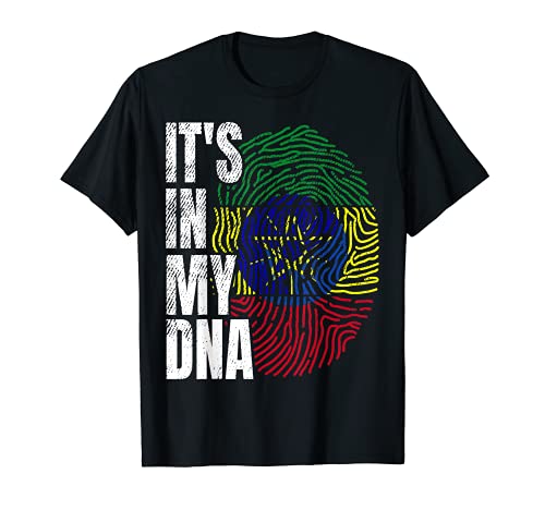 It's in My DNA Etiopía Bandera africana Etiopía Regalo para niña Camiseta