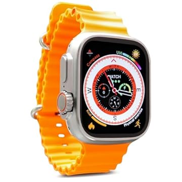 Smartwatch Relogio Inteligente Gps Ultra 49mm Android Ios (Laranja)
