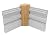 1 3/4" x 1 3/4" x 6" Oak Inside Corner Base Block, Trim Molding (20)