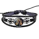 ❤ PERFEKTES GESCHENK: Verstellbares Punk-Armband, Das schicke Sternbild-Armband ist das beste Geschenk für Sie selbst, Ihre Frau, Ihren Freund, Ihre Freundin, Ihre Mutter, Ihren Vater, Ihr Jubiläum, Ihre Feiertage, Ihren Abschluss, Weihnachten, den Vatertag, den Muttertag, Neujahr, Halloween-Geschenk usw. Astrologie ist ein tolles Geschenk für Geburtstage und Thanksgiving. Und passt gut zu T-Shirt, Hemd, Pullover, Weste, Mantel, Kleid, Rundhalsausschnitt und Schulterfrei