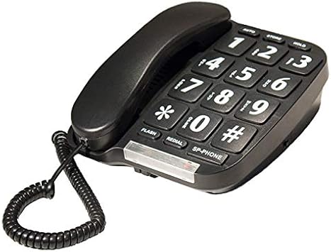 Large Button Phone with Bright Flashing Ringer Light