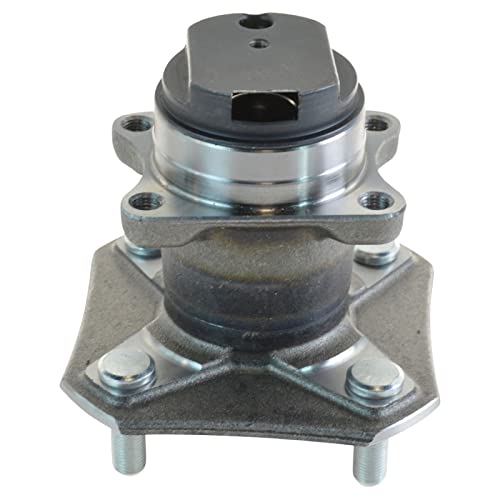 Image of TRQ Rear Left and Right Wheel Bearing and Hub Assembly Set 2 Piece Compatible with 2007-2011 Nissan Versa 4 Wheel ABS 2012 Versa 1.8 S 2012 1.8 SL