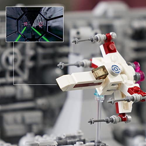 LEGO 75329 Star Wars Death Star Trench Run Diorama Set, baubares Modell für Erwachsene mit Luke Skywalkers X-Wing… – Bild 4