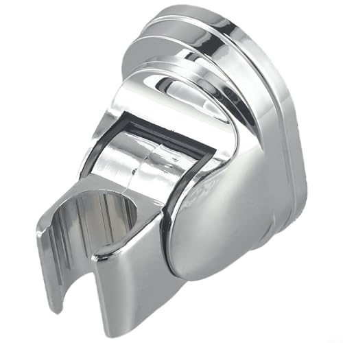 Soporte ajustable para cabezal de ducha de pared con kit de instalación, base plateada para soporte fijo de rociador de ducha, 7 x 7 x 4,5 cm