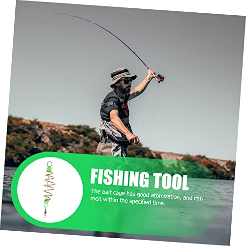 Garneck Isca De Primavera Suportes De Metal Acessórios De Pesca Equipamento De Peixe-Gato Cesta De I