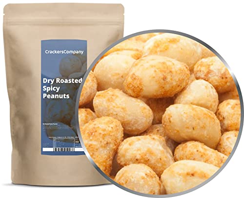 1 x 500g Erdnüsse trocken ohne Öl geröstet gesalzen vegan laktosefrei 24 % Protein aromatisch nussig intensiv im Geschmack