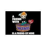 CafePress I Love Lucy: Wine Friend Rectangle Magnet, 2'x3' Refrigerator Magnet