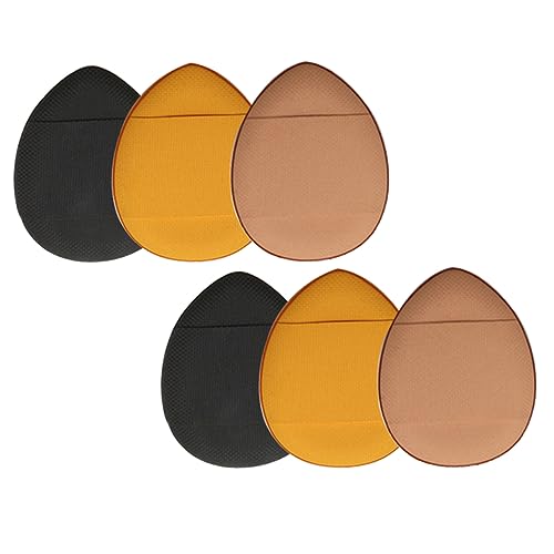 PLAFOPE 6Pcs Fingertip Mini Makeup Powder Puff Fluffy Skin Friendly Cosmetic Supplies for Delicate Application Portable Easy to Use Powder Applicator