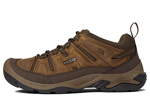 Image of KEEN Men's Circadia Vent Low Height Breathable Hiking Shoes, Bison /Potters Clay