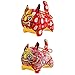 SM SunniMix Lot de 2 Peluches Tigre Jouet Zodiaque Mascotte Poupée pour Décoration D'intérieur Nouveau-né