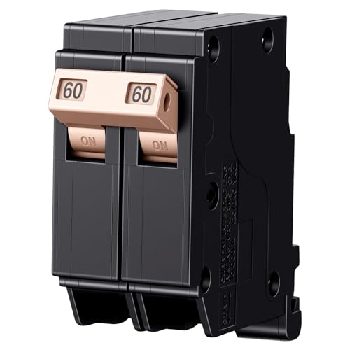 60Amp 2-Pole 3/4 Plug-in Circuit Breaker - 10kA 120/240V Thermal Magnetic - Universal Load Center Compatible