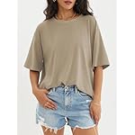 ATHMILE Womens Oversized T Shirts Loose Fit Crewneck Short Sleeve Tops Summer Casual Blouse Y2K 2025 Basic Tee Beach - Image 5