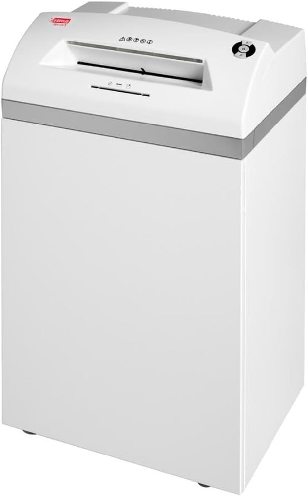 Intimus 227154S1 Model 120CC3 Cross Cut Paper Shredder; Shreds 21-25 Papers per Pass; Accepts Paper Clips, Staples, Credit Cards, Floppy Disks, Junkmail, and CDs/DVDs