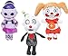 FNAF Lot de 3 figurines en peluche pour fans de jeux de cinq nuits, 20 cm