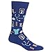 Hot Sox Men's Medical Crew Sock, Dark Blue, Shoe: 10-13