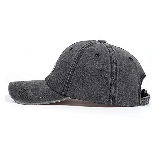 Image of Unisex Faith Over Fear Embroidered Baseball Hat Low Profile Washed Distressed Vintage Baseball Cap Adjustable Dad Hat