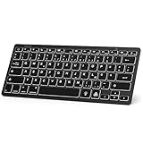 7-Farben-Tastatur mit Hintergrundbeleuchtung: Diese drahtlose Tastatur verfügt über eine 7-Farben-Hintergrundbeleuchtung. Bieten Sie eine gute Tipperfahrung. Hinweis: Wenn die Batterieleistung weniger als 20 Prozent beträgt, wird die Hintergrundbeleuchtung automatisch ausgeschaltet.