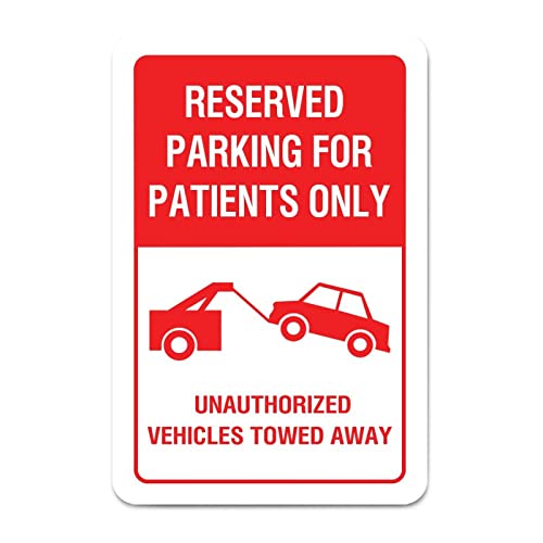 Reserved Parking for Patients Only Street Metal Signs Vintage No Rust Safety Man Cave Warning �A���~�j�E�� ���^�� �u���L�Ŕ� �� �e���X �� �� �� �J�t�F �p