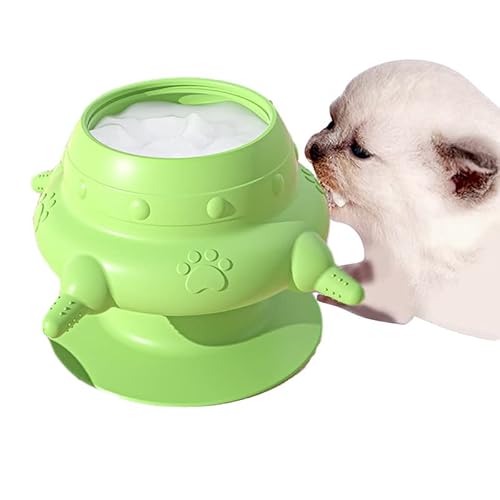 HDAKDDHG Mangeoire pour Chiots,Bol à Lait Bionique en Silicone pour Animaux De Compagnie avec 4 Sucettes Et Ventouse,Biberon Silicone pour Chiots,pour Chatons,Chiots, l'allaitement (Vert) thumbnail