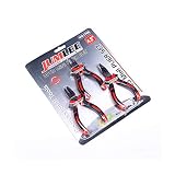 ❤ ALICATES MINI FORJADOS DE ACERO AL CARBONO (CONJUNTO DE 3): este popular juego de alicates mini tiene mordazas y filos cortantes de acero al carbono forjados, lo que garantiza que sean extremadamente duraderos y ofrezcan los más altos niveles de agarre combinados con el mejor rendimiento y facilidad de uso.