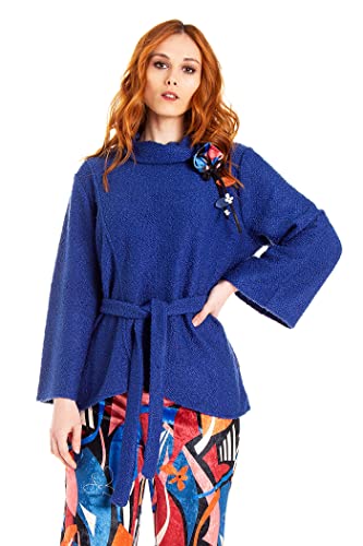 MAMATAYOE Fayenza Chandail, Bleu, XXL Femme Cover