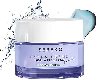 Hydra Creme Ceramide Moisturizer Cream for Face — Skin Barrier Repair & | Peptide + Ceramide Gel Formula | Lightweight | All Skin Types | 50 ml