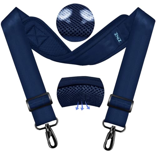 Image of ZINZ 79.5 inch Universal Strap with Ultra-Thick Fixed Breathable Pad - Adjustable Heavy-Duty Shoulder Strap for Laptop, Crossbody, Luggage, Gym, Camera Bag and More - D01B01
